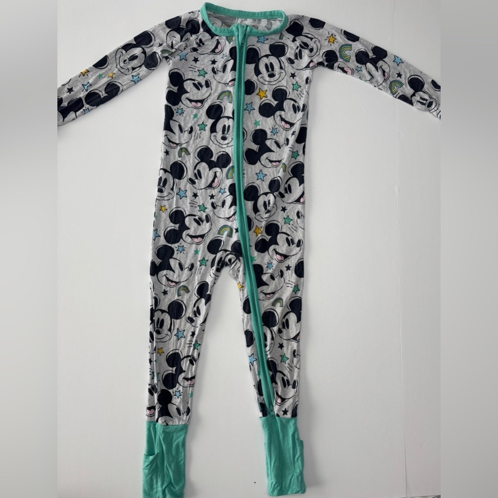 Little Sleepies Mickey Mouse Zippy Size 2T